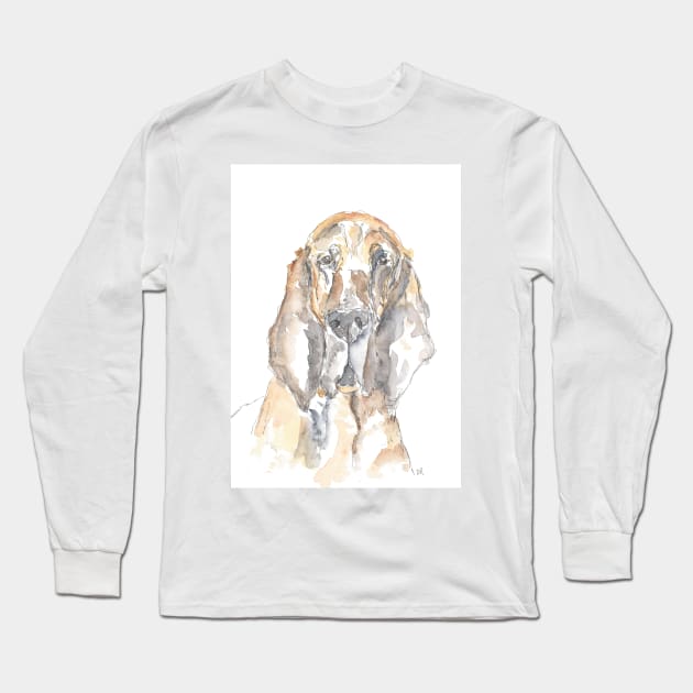 Bloodhound Long Sleeve T-Shirt by DebTheZeb